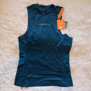 New YoungLA 341 teal blitz tank top Size S #activewear #fitness #gym